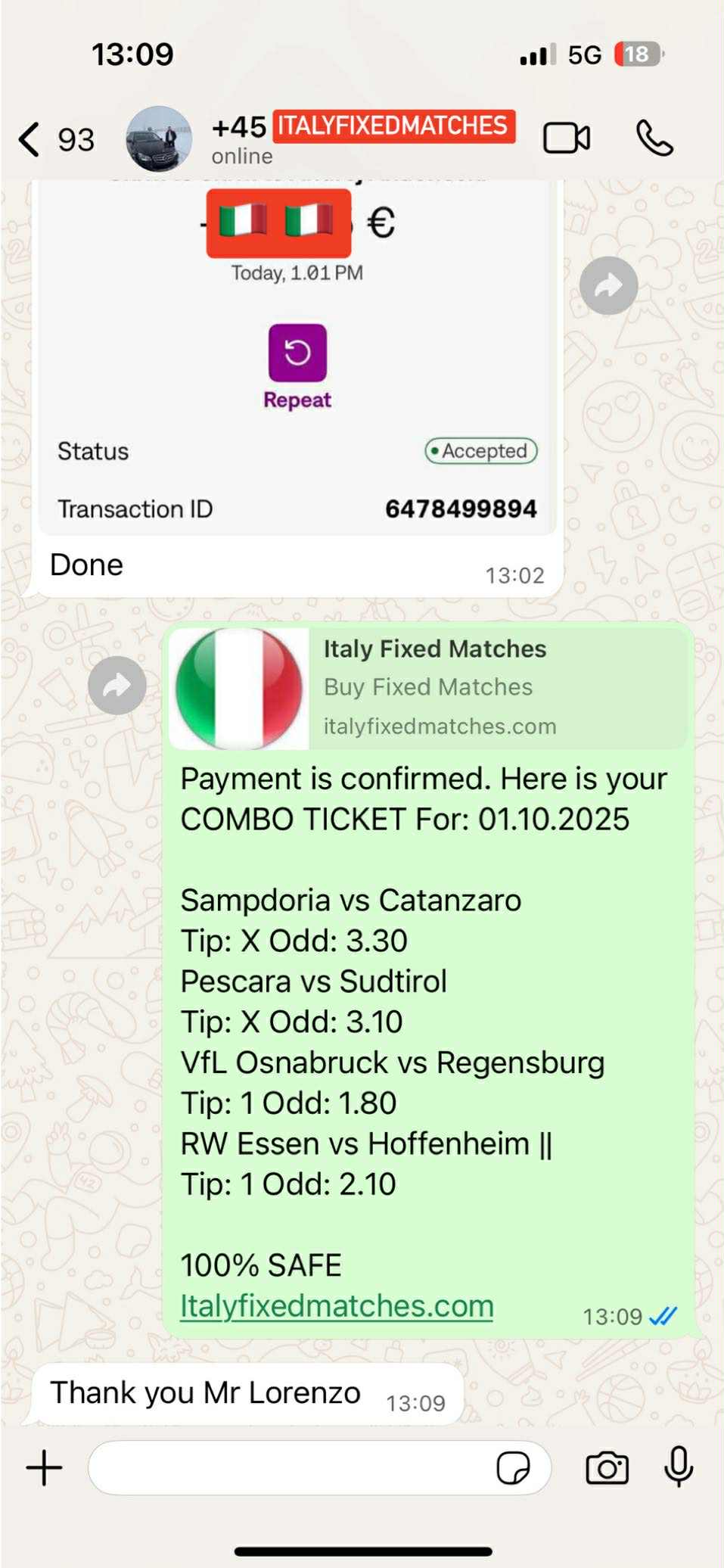 Get Combiened Fixed Matches